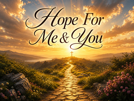 Hope For Me & You video — a sunlit path through rolling hills