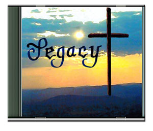 Legacy album cover — a cross at sunset over water